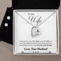 Forever Love Necklace and Cubic Zirconia Earring Set Husband to wife final first text