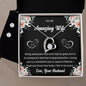 Forever Love Necklace and Cubic Zirconia Earring Set To My Amazing Wife