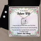Forever Love Necklace and Cubic Zirconia Earring Set To my Beloved Future Wife4