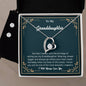 Forever Love Necklace and Cubic Zirconia Earring Set To my Granddaughter