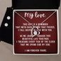 Forever Love Necklace and Cubic Zirconia Earring Set My love