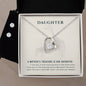 Forever Love Necklace and Cubic Zirconia Earring Set To my daughter-A mother_s treasure