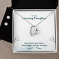 Forever Love Necklace and Cubic Zirconia Earring Set Life-doesn’t-get-easier