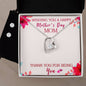 Forever Love Necklace and Cubic Zirconia Earring Set Wishing you a happy Mothers day