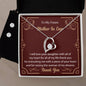 Forever Love Necklace and Cubic Zirconia Earring Set To my Future Mother in Law