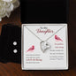 Forever Love Necklace and Cubic Zirconia Earring Set To my daughter-Some days are better