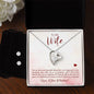 Forever Love Necklace and Cubic Zirconia Earring Set To my wife-You are the most beautiful thing