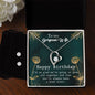 Forever Love Necklace and Cubic Zirconia Earring Set To my Gorgous Wife Happy Birthday