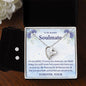 Forever Love Necklace and Cubic Zirconia Earring Set To my Beautiful Soulmate