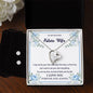Forever Love Necklace and Cubic Zirconia Earring Set To my Beloved Future Wife5