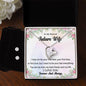 Forever Love Necklace and Cubic Zirconia Earring Set To my Beloved Future Wife4