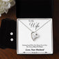Forever Love Necklace and Cubic Zirconia Earring Set Husband to wife final second text