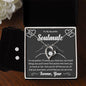 Forever Love Necklace and Cubic Zirconia Earring Set To my Beautiful Soulmate (2)
