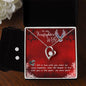 Forever Love Necklace and Cubic Zirconia Earring Set To my Firefighter Wife