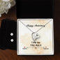 Forever Love Necklace and Cubic Zirconia Earring Set Happy Anniversary