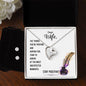 Forever Love Necklace and Cubic Zirconia Earring Set To my wife-Stay positive