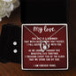 Forever Love Necklace and Cubic Zirconia Earring Set My love