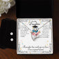 Forever Love Necklace and Cubic Zirconia Earring Set To my Daughter on your Graduation