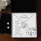 Forever Love Necklace and Cubic Zirconia Earring Set To my daughter-Strength  doesn_t come