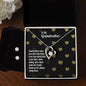 Forever Love Necklace and Cubic Zirconia Earring Set To my Grandmother
