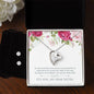 Forever Love Necklace and Cubic Zirconia Earring Set My Dear Sister