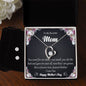Forever Love Necklace and Cubic Zirconia Earring Set To My Beautiful Mom2