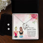 Forever Love Necklace and Cubic Zirconia Earring Set To a Very Special Sister