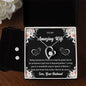 Forever Love Necklace and Cubic Zirconia Earring Set To My Amazing Wife