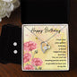 Forever Love Necklace and Cubic Zirconia Earring Set Birthday woman