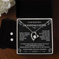 Forever Love Necklace and Cubic Zirconia Earring Set To my Beautilful Grandaughter