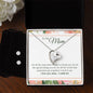 Forever Love Necklace and Cubic Zirconia Earring Set To My Mom - I Love You, I really Do