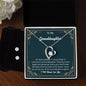 Forever Love Necklace and Cubic Zirconia Earring Set To my Granddaughter
