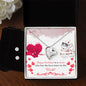 Forever Love Necklace and Cubic Zirconia Earring Set Happy Birthday to a sister
