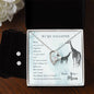 Forever Love Necklace and Cubic Zirconia Earring Set To my daughter-When we can_t be