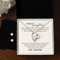 Forever Love Necklace and Cubic Zirconia Earring Set To My Daughter-From Mom