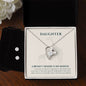 Forever Love Necklace and Cubic Zirconia Earring Set To my daughter-A mother_s treasure