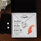 Forever Love Necklace and Cubic Zirconia Earring Set To my daughter-Sometimes the smallest step - new