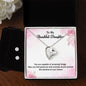 Forever Love Necklace and Cubic Zirconia Earring Set To My Beautiful Daughtermay you find great joy and success