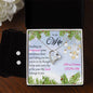Forever Love Necklace and Cubic Zirconia Earring Set Merry Christmas to my Wife (2)