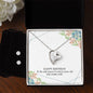 Forever Love Necklace and Cubic Zirconia Earring Set Happy birthday
