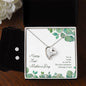 Forever Love Necklace and Cubic Zirconia Earring Set Happy First Mother's Day