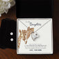 Forever Love Necklace and Cubic Zirconia Earring Set To my daughter-she is my heart
