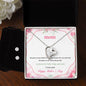 Forever Love Necklace and Cubic Zirconia Earring Set Mom Happy Mother's Day