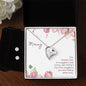 Forever Love Necklace and Cubic Zirconia Earring Set Mommy to be - Snuggled in Your tummy