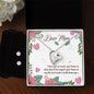 Forever Love Necklace and Cubic Zirconia Earring Set Dear Mom I love you so much