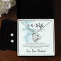Forever Love Necklace and Cubic Zirconia Earring Set To my wife-I choose you