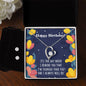 Forever Love Necklace and Cubic Zirconia Earring Set Happy Birthday Sister