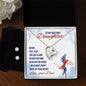 Forever Love Necklace and Cubic Zirconia Earring Set Never feel that - Military Daughter