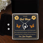Forever Love Necklace and Cubic Zirconia Earring Set To My Best Mom