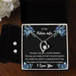 Forever Love Necklace and Cubic Zirconia Earring Set To my Beloved Future Wife2